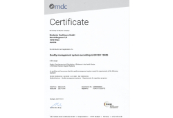 Recertification of Medexter’s Quality Management System DIN EN ISO 13485